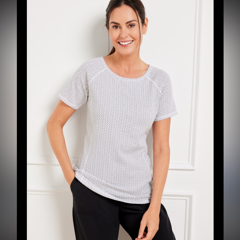 T by Talbots Airknit Stretch Short Sleeve Tee